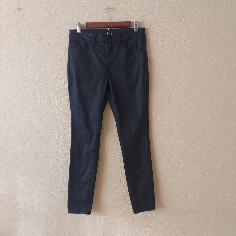 Universal Thread Black Coated Skinny Jeans Sz 8
